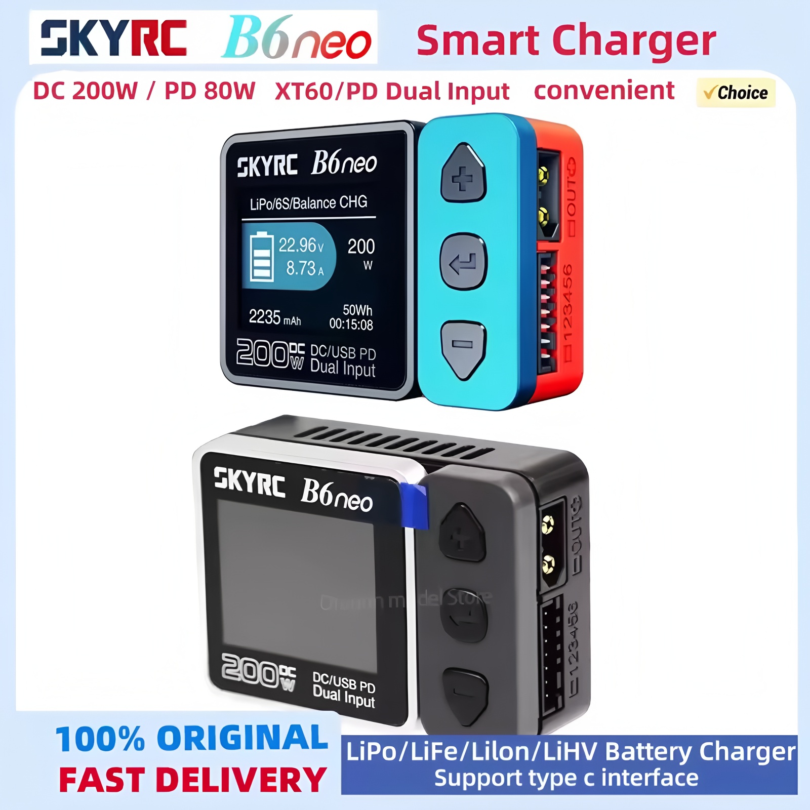 Fpv Drone Bag - SKYRC B6neo Charger with XT60/PD80W Dual