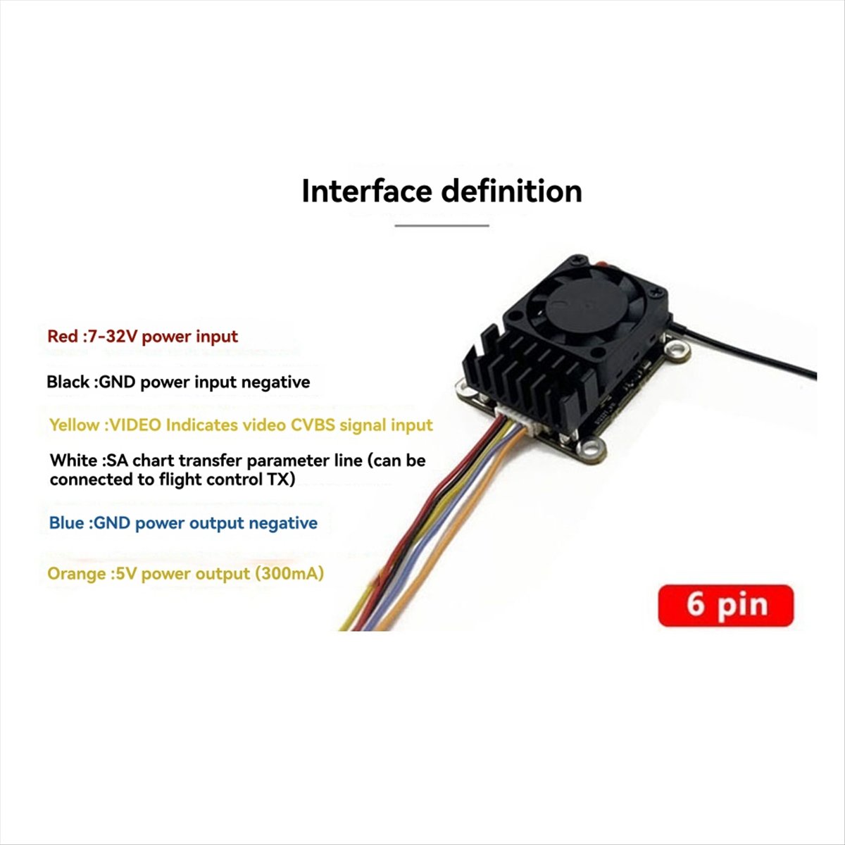 5.8G 2W VTX 2000mW FPV Video T - Fpv Drone Transmitter avis et prix