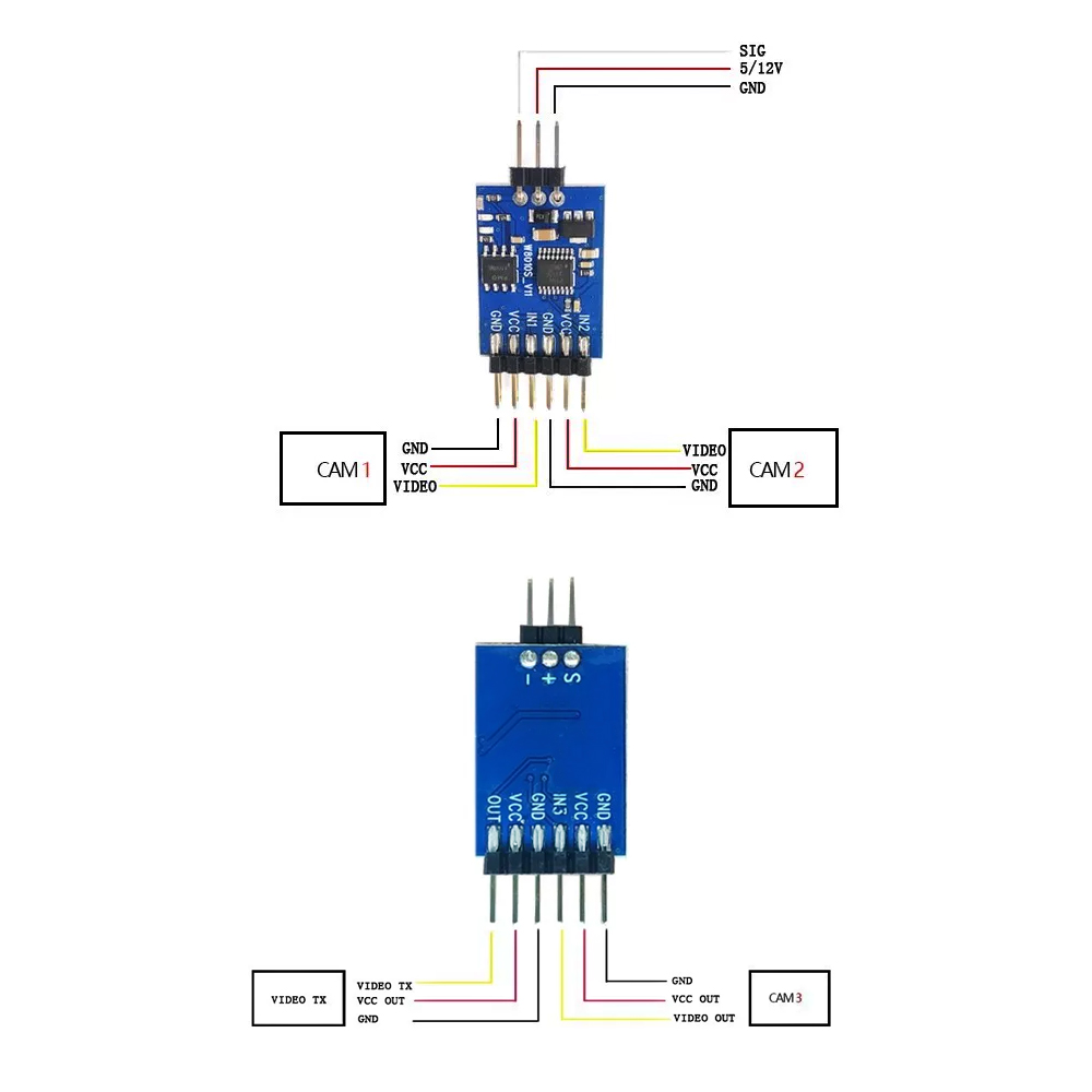 5.8G 3 Channel Video Switcher  - Fpv Drone Camera avis et prix