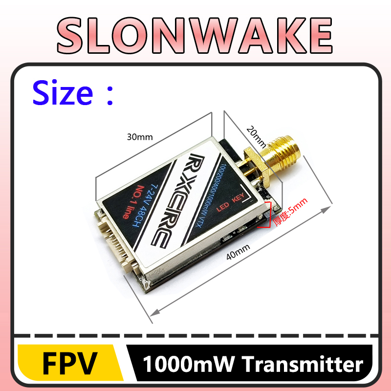 SLONWAKE  5.8G 48CH 1W VTX 100 - Fpv Drone Camera avis et prix
