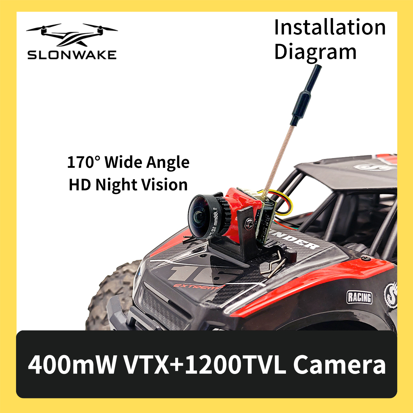 SLONWAKE 5.8G 48CH FPV 400mw V - Fpv Drone Transmitter avis et prix